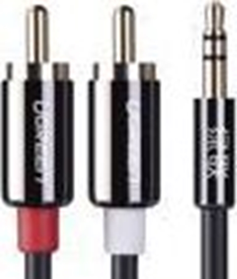 Picture of Kabel Ugreen Jack 3.5mm - RCA (Cinch) x2 3m czarny (10590)