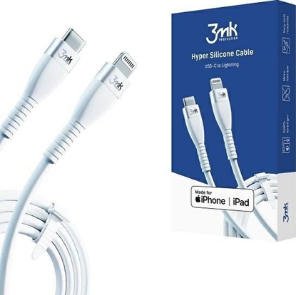 Изображение Kabel USB 3MK USB-C - Lightning 1 m Biały (3MK2623)