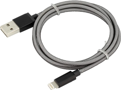 Изображение Kabel USB Ansmann USB-A - Lightning 1 m Szary (1700-0045)