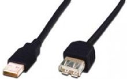 Изображение Kabel USB Ansmann USB-A - USB-A 5 m Czarny (AK-300201-050-S)