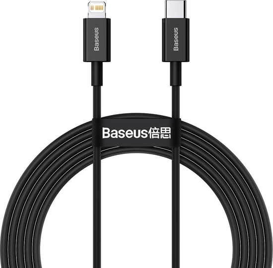 Picture of Kabel USB Baseus USB-C - Lightning 2 m Czarny (BSU2663BLK)