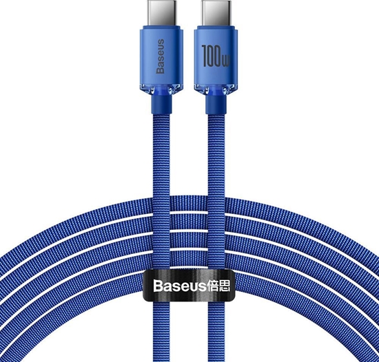 Изображение Kabel USB Baseus USB-C - USB-C 2 m Niebieski (baseus_20220224133557)