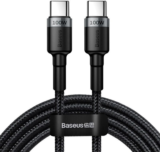 Picture of Kabel USB Baseus USB-C - USB-C 2 m Czarno-szary (BSU1006GRYBLK)