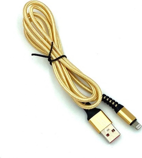 Picture of Kabel USB Denmen USB-A - Lightning 1 m Złoty (29359)