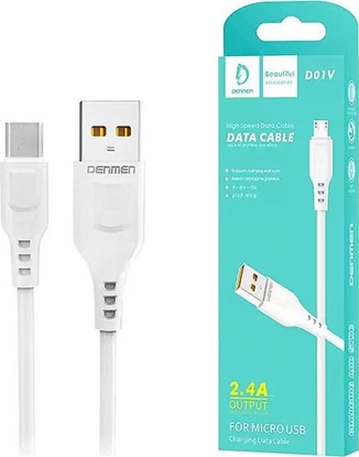 Picture of Kabel USB Denmen USB-A - microUSB 1 m Biały (29345)