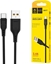 Attēls no Kabel USB Denmen USB-A - USB-C 1 m Czarny (29349)