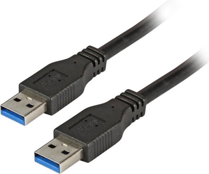 Attēls no Kabel USB EFB USB-A - USB-A 1.8 m Czarny (K5280SW.1,8)