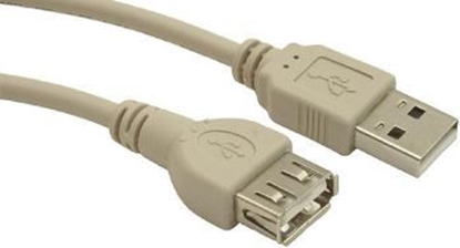 Изображение Kabel USB Gembird USB-A - USB-A 0.75 m Szary (CCUSB2AMAF75CM)