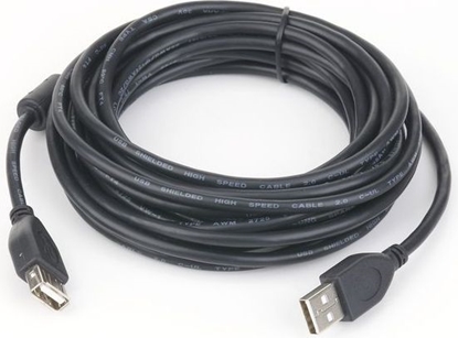 Изображение Kabel USB Gembird USB-A - USB-A 3 m Czarny (CCFUSB2AMAF10)