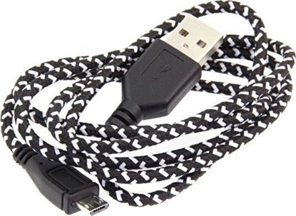 Изображение Kabel USB Hertz USB-A - microUSB 1 m Czarny (V31AC-KK21C)