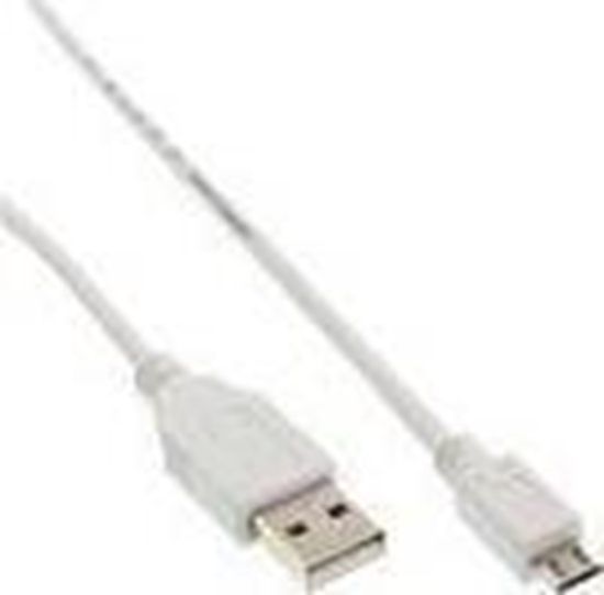 Picture of Kabel USB InLine USB-A - micro-B 1.8 m Biały (31718W)