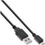 Attēls no Kabel USB InLine USB-A - micro-B 1.8 m Czarny (31718Q)