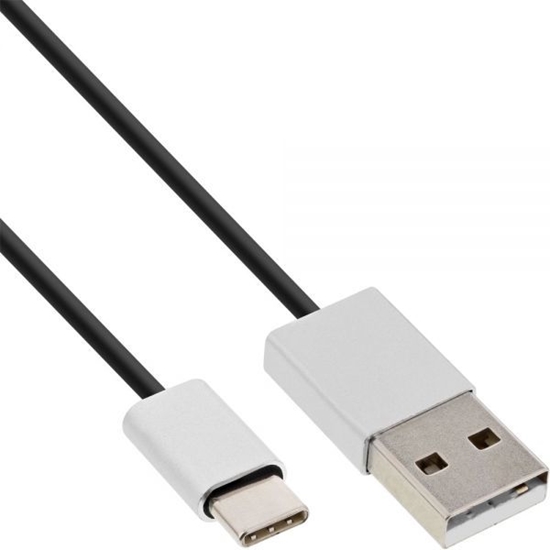 Picture of Kabel USB InLine USB-A - 1 m Czarny (35831)