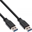 Picture of Kabel USB InLine USB-A - USB-A 1 m Czarny (35210)