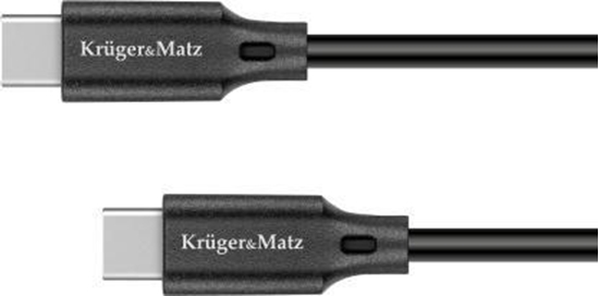 Picture of Kabel USB Kruger&Matz USB-C - USB-C 1 m Czarny (KM1260)