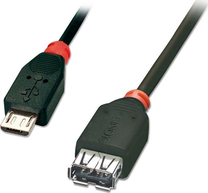 Attēls no Lindy USB 2.0 Cable Micro-B / A OTG, 0.5m