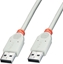 Picture of Kabel USB Lindy USB-A - USB-A 3 m Biały