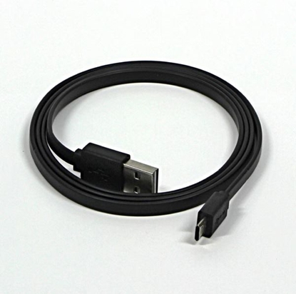 Attēls no Kabel USB Logo USB-A - microUSB 1 m Czarny