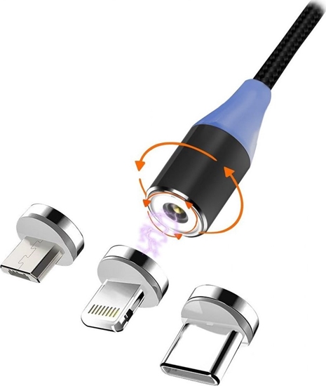 Picture of Kabel USB Msonic USB-A - Lightning 1 m Czarny (MLU657)