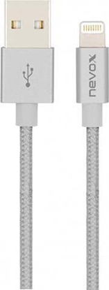 Изображение Kabel USB Nevox USB-A - Lightning 2 m Srebrny (JAB-4283127)