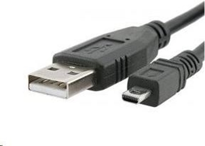 Picture of Kabel USB PremiumCord USB-A - miniUSB 2 m Czarny (ku2m2d)