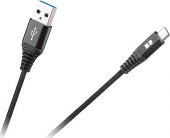 Picture of Kabel USB Rebel USB-A - microUSB 0.5 m Czarny (RB-6000-050-B)