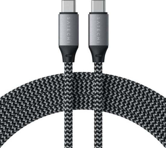 Изображение Kabel USB Satechi USB-C - USB-C 2 m Czarny (ST-TCC2MM)