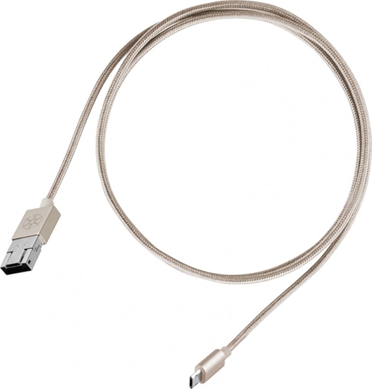 Picture of Kabel USB SilverStone USB-A - microUSB 1 m Złoty (52013)