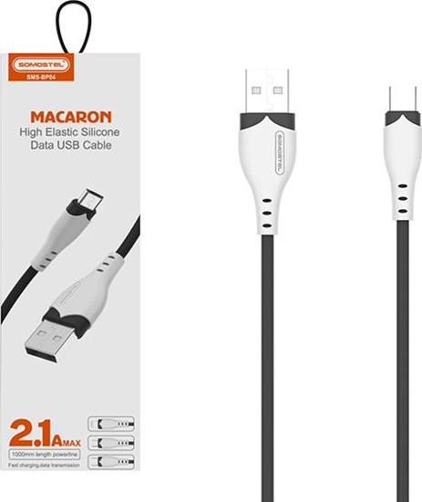 Picture of Kabel USB Somostel USB-A - microUSB 1.2 m Czarny (28264)