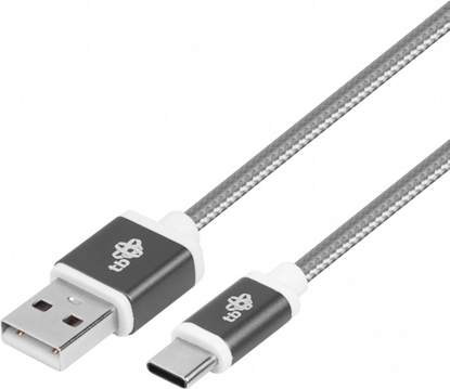 Изображение Kabel USB TB Print USB-A - USB-C 1.5 m Szary (AKTBXKUCSBA150S)