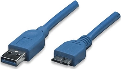 Attēls no Kabel USB Techly USB-A - micro-B 2 m Niebieski (ICOC-MUSB3-A-020)