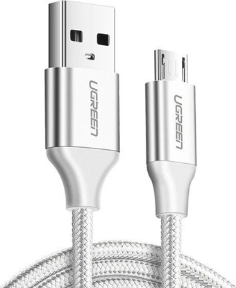 Изображение Kabel USB Ugreen USB-A - microUSB 1.5 m Biały (60152)