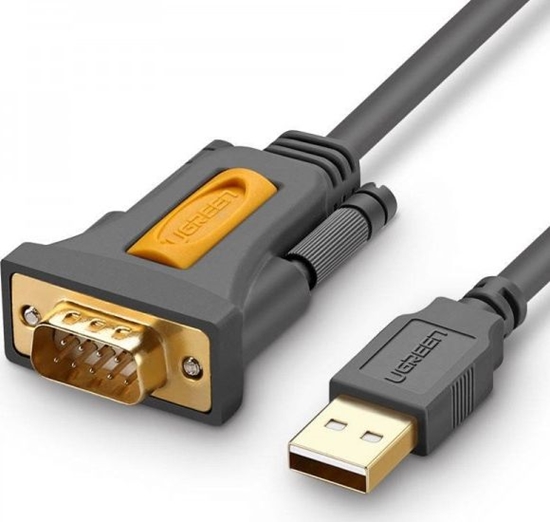 Изображение Kabel USB Ugreen USB-A - RS-232 1.5 m Szary (UGR333)