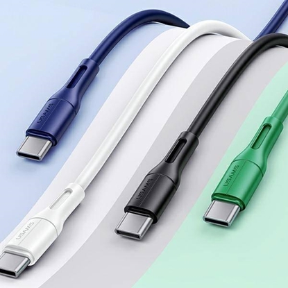 Attēls no Kabel USB Usams USB-A - USB-C 1 m Biały (6958444969473)