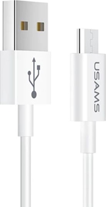 Attēls no Kabel USB Usams USB-A - microUSB 1 m Biały (63863-uniw)