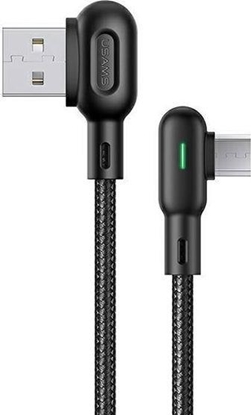 Attēls no Kabel USB Usams USB-A - microUSB 1.2 m Czarny