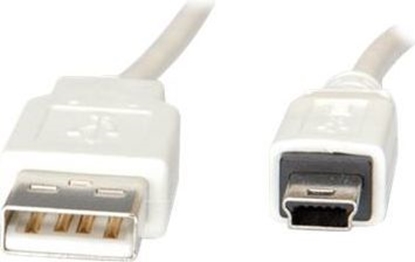 Attēls no Kabel USB Value USB-A - miniUSB 0.8 m Biały (11.99.8708-10)