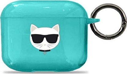 Изображение Karl Lagerfeld Etui ochronne KLA3UCHFL Choupette do AirPods 3 niebieskie