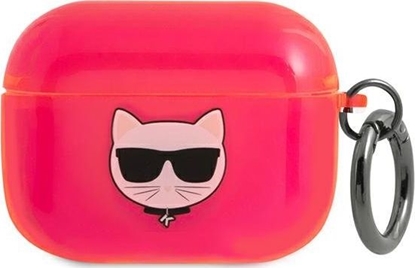 Изображение Karl Lagerfeld Etui ochronne KLAPUCHFP Choupette do AirPods Pro różowe