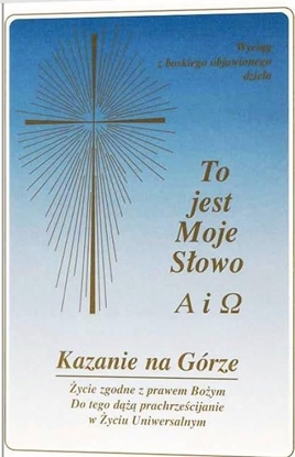 Изображение Kazanie na Górze. Życie zgodne z prawem Bożym...