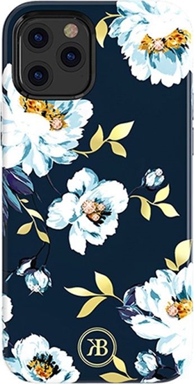 Изображение Kingxbar Kingxbar Blossom etui ozdobione oryginalnymi Kryształami Swarovskiego iPhone 12 Pro Max wielokolorowy (Gardenia)