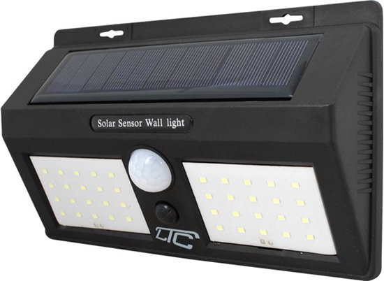 Picture of Kinkiet LTC LTC Lampa solarna LED 40xSMD 8W, 1000lm, 1200mAh PIR + panel słoneczny.