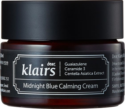 Attēls no Klairs Midnight Blue Calming Cream Intensywnie łagodzący krem do twarzy 30ml