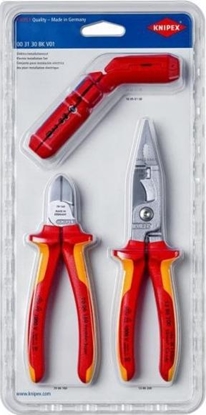 Attēls no Knipex Zestaw narzędzi do prac elektroinstalacyjnych 340 mm 00 31 30 BK V01 (00 31 30 BK V01)