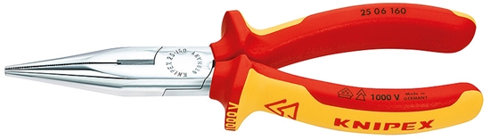 Picture of KNIPEX Snipe Nose Side Cutting Pliers chrome