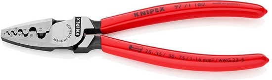 Picture of Knipex Szczypce do zagniatania tulejek kablowych (97 71 180)