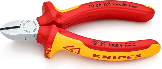 Изображение KNIPEX wire cutter chrome 125 mm