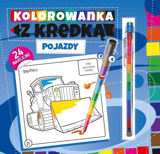 Picture of Kolorowanka z kredką. Pojazdy