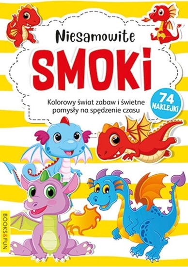 Picture of Kolorowanka z naklejkami Niesamowite smoki