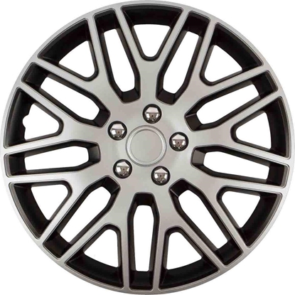 Attēls no Kołpak Versaco Kołpak dakar nc 15" silver&black ze śrubami chrom